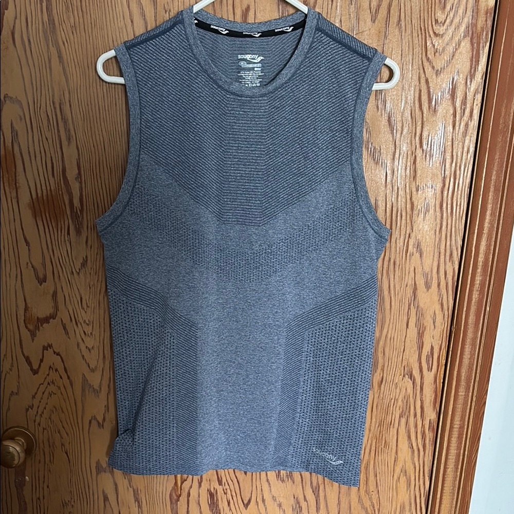 Saucony Gray Men's Tank Top